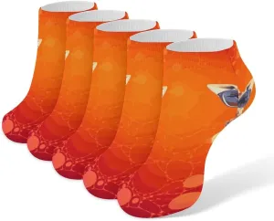 5 Pairs Ankle Socks Soft Breathable No Show Socks Comfortable Cotton Low Cut Casual Socks for Women Men Giraffe Wearing Sunglasses