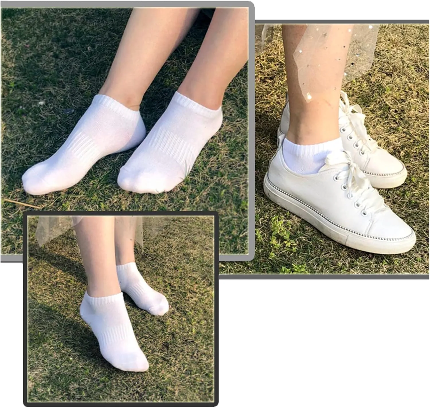 8 Pairs Ankle Socks Women's and Men Thin Cotton Low Cut No Show Athletic Running Socks
