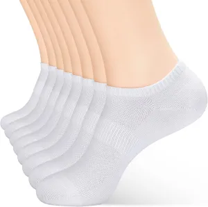 8 Pairs Ankle Socks Women's and Men Thin Cotton Low Cut No Show Athletic Running Socks