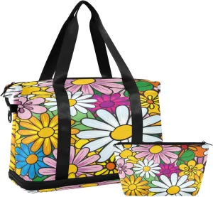 Beautiful Blossom Sports Gym Bag,Travel Duffel bag with Wet Pocket & Shoes Compartment Lightweight Waterproof Overnight Bag for Men Women