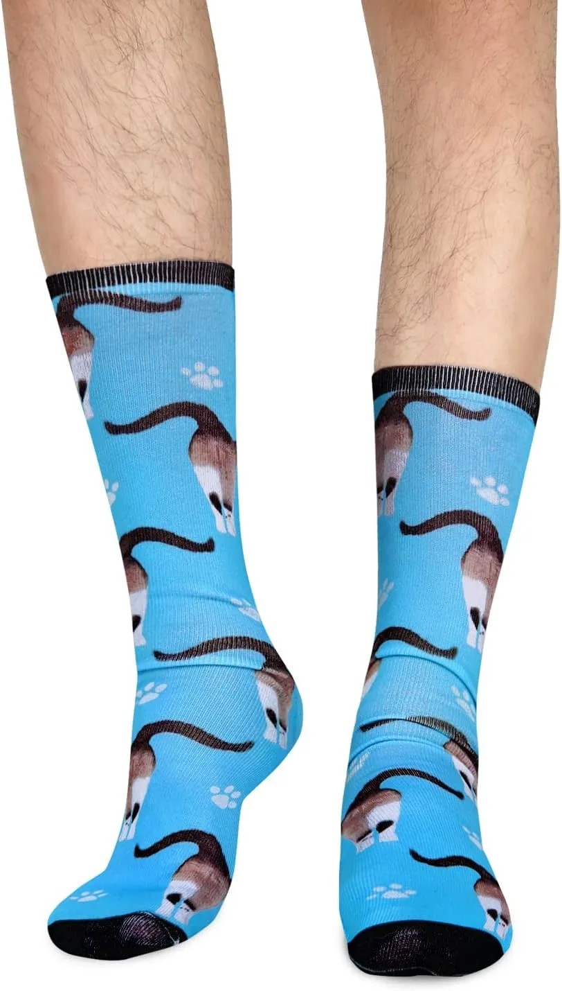 Benefeet Sox Mens Womens Funny Novelty Crew Socks Crazy Cool 3D Printed Design Socks Hawaiian Animal Pattern Basketball Socks