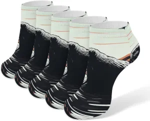 Black Beaver Ankle Socks Soft Breathable No Show Socks Comfortable Cotton Low Cut Casual Socks for Women Men 5 Pairs