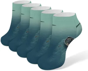 Boat Rowing Lake Ankle Socks Soft Breathable No Show Socks Comfortable Cotton Low Cut Casual Socks for Women Men 5 Pairs