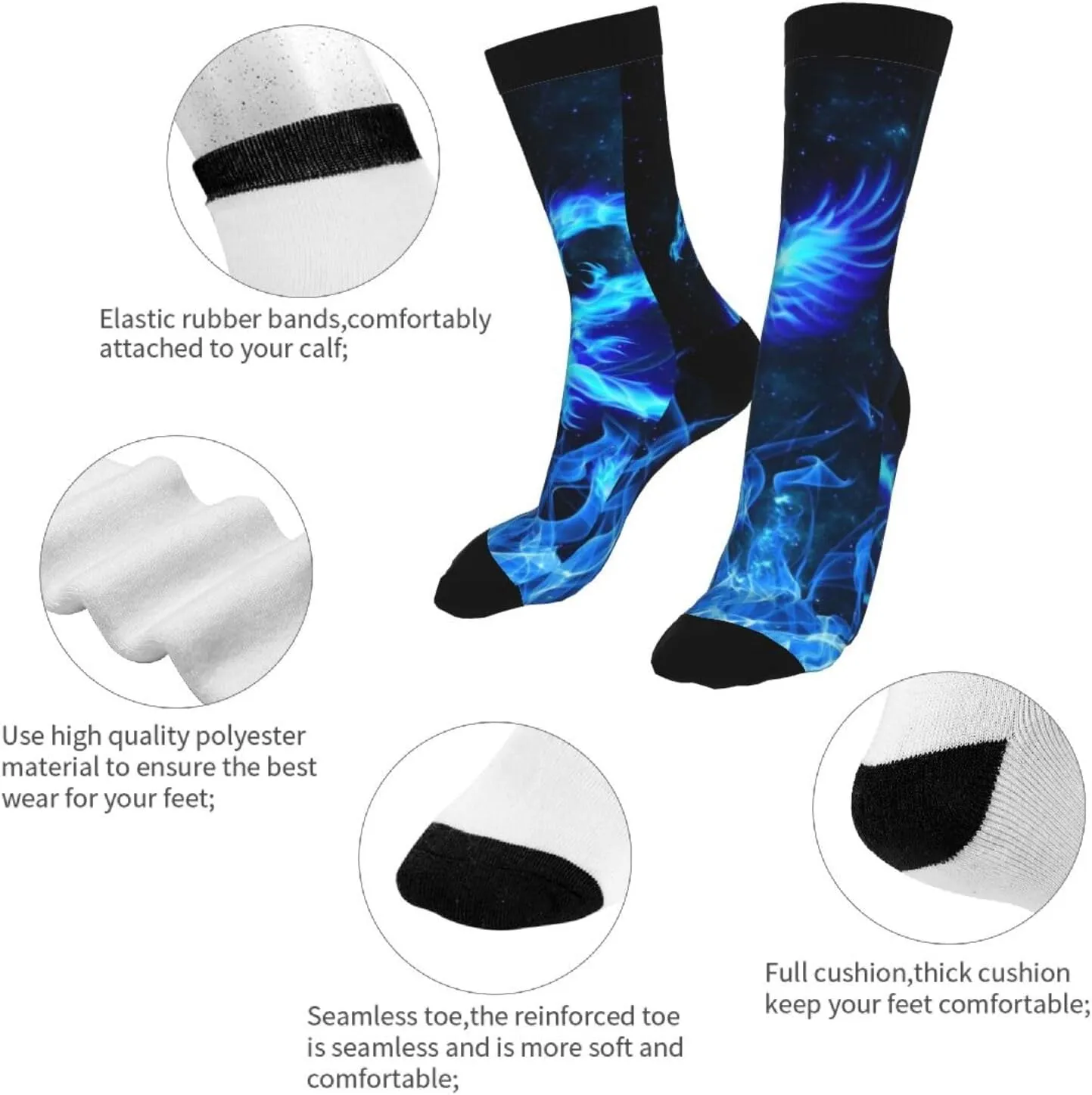 Casual Unisex Novelty Fun Crew Socks Fashion Comfortable Men And Women Crazy Dress Socks