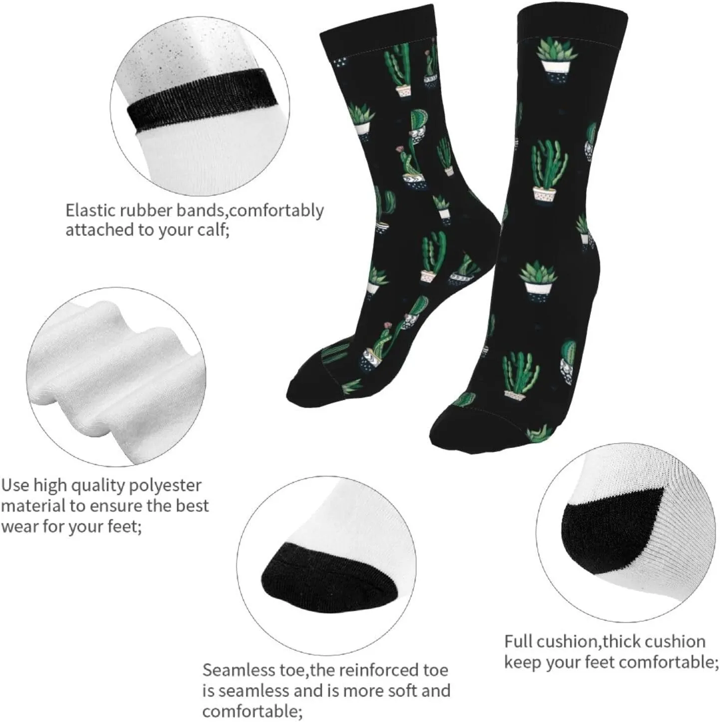 Casual Unisex Novelty Fun Crew Socks Fashion Comfortable Men And Women Crazy Dress Socks