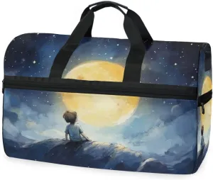Character Cute 7 Travel Duffel Bag Luggage Sports Gym Bags With Shoes Compartment Large Capacity Lightweight Duffle Bag For Men Women