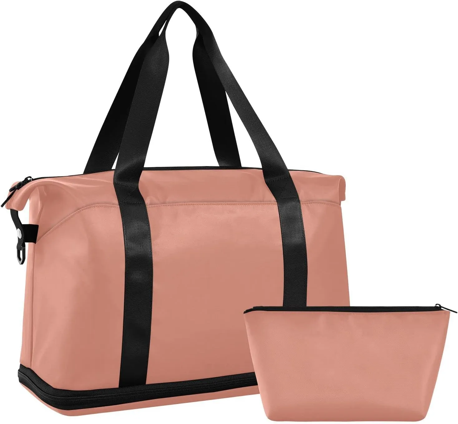 Dark Pink Weekender Bags for Women Travel Duffel Bags with Shoe Compartment Overnight Bag Carry on Sports Duffel Bag with Toiletry Bag for Travel/Business/Gift Dark Pink