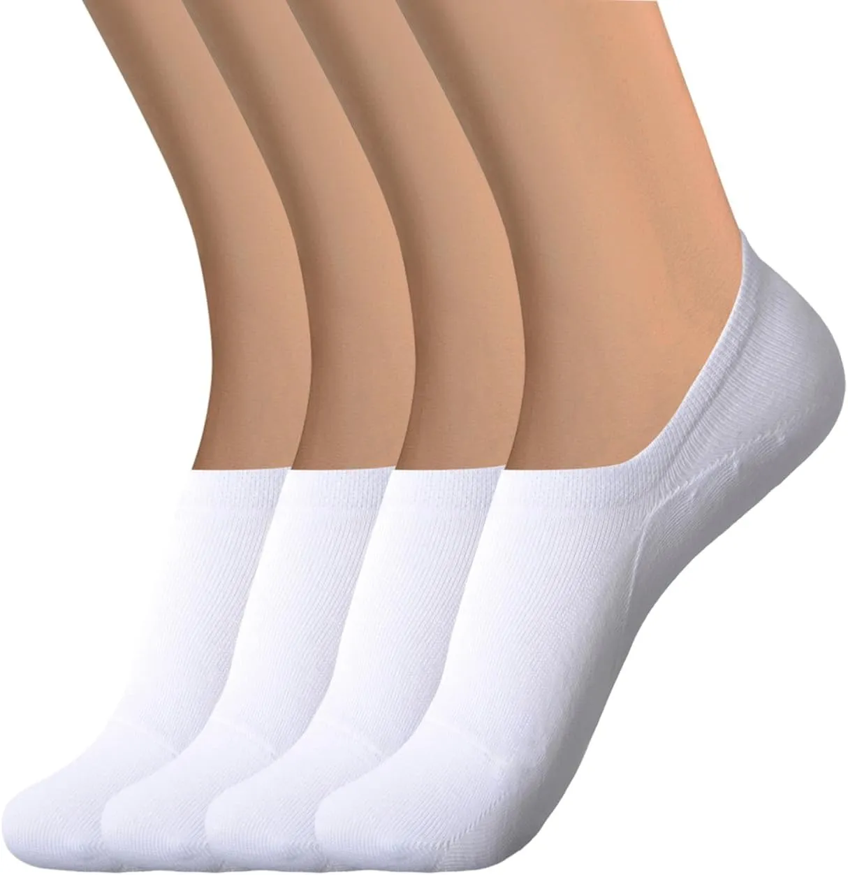 DIBAOLONG Womens No Show Socks Non Slip Flat Boat Line Low Cut Socks (6-12 Packs)