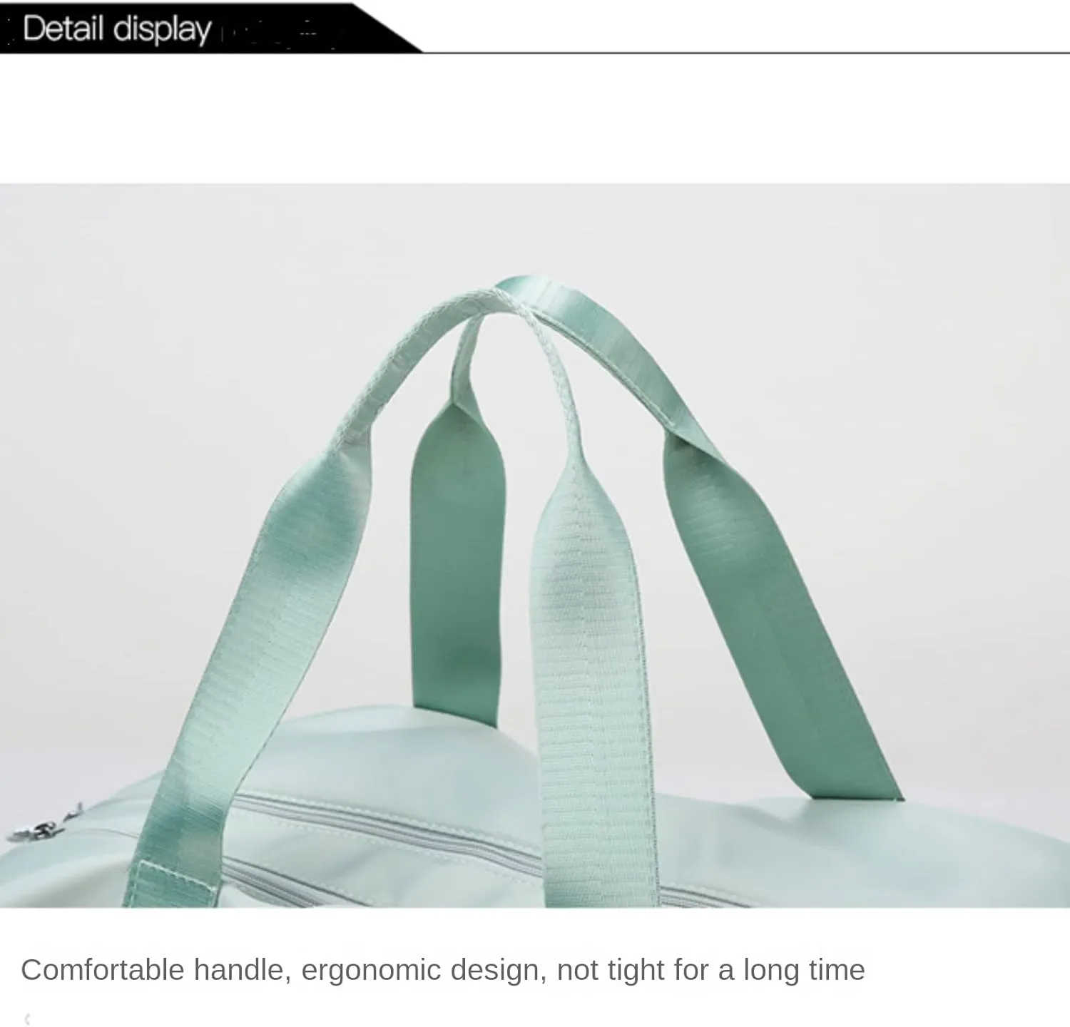 Duffle Bag, Gym Bag for Women, Separate Shoes Compartment Yoga Bag, Wet and Dry Separation Beach Bag, Mint Green, Small, Leisure