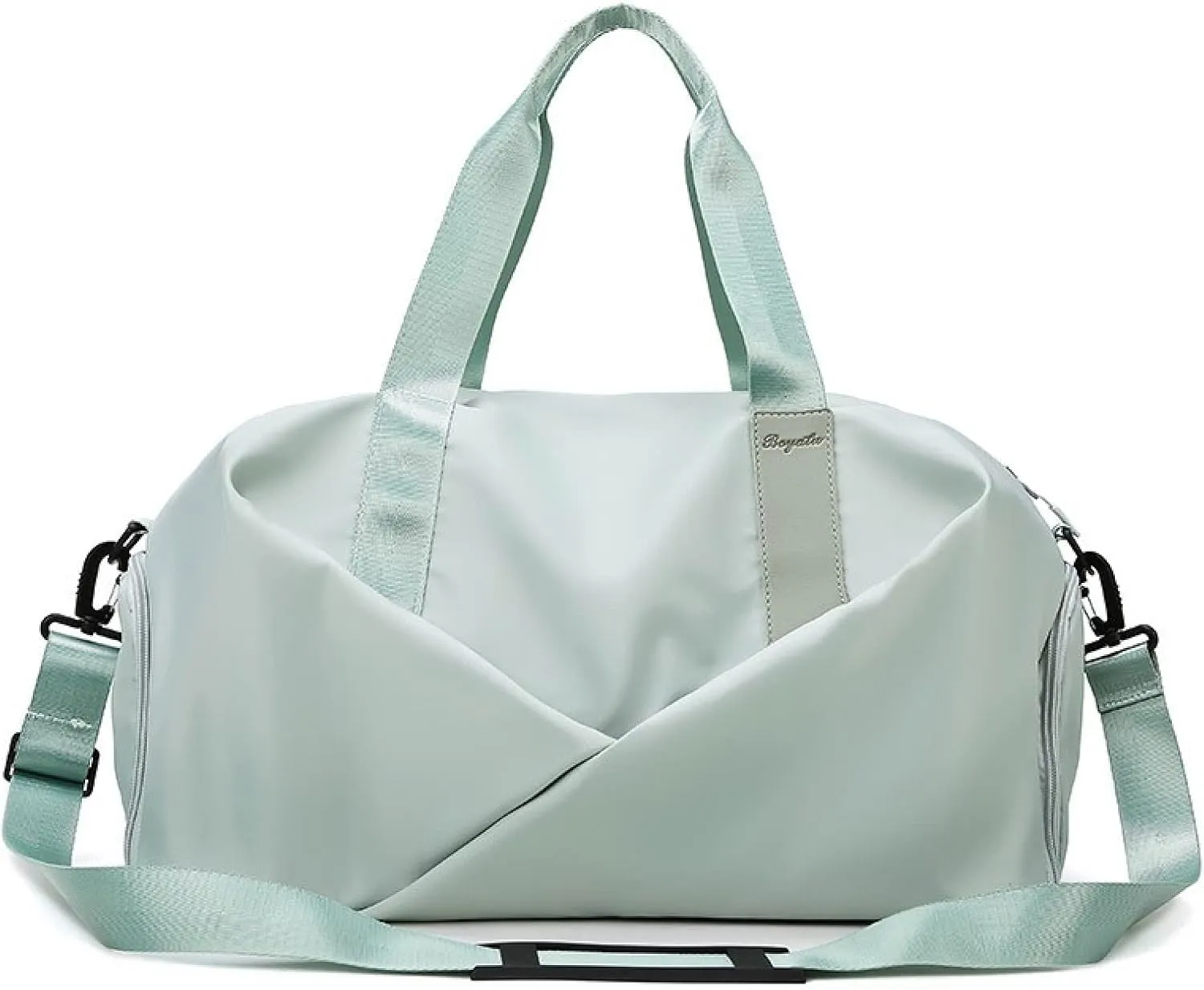 Duffle Bag, Gym Bag for Women, Separate Shoes Compartment Yoga Bag, Wet and Dry Separation Beach Bag, Mint Green, Small, Leisure