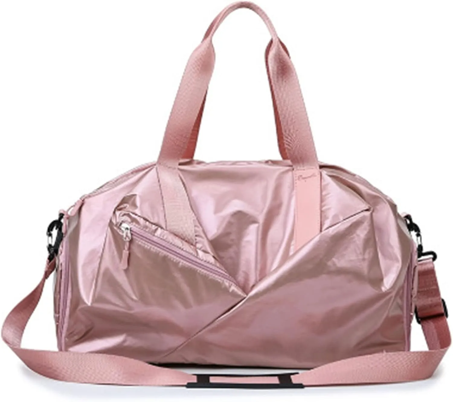 Gym bag for women Outdoor Men Gym Bag With Shoes Compartment Travel Luggage Bags Waterproof Women Fitness Bag Duffel Bag(Pink)