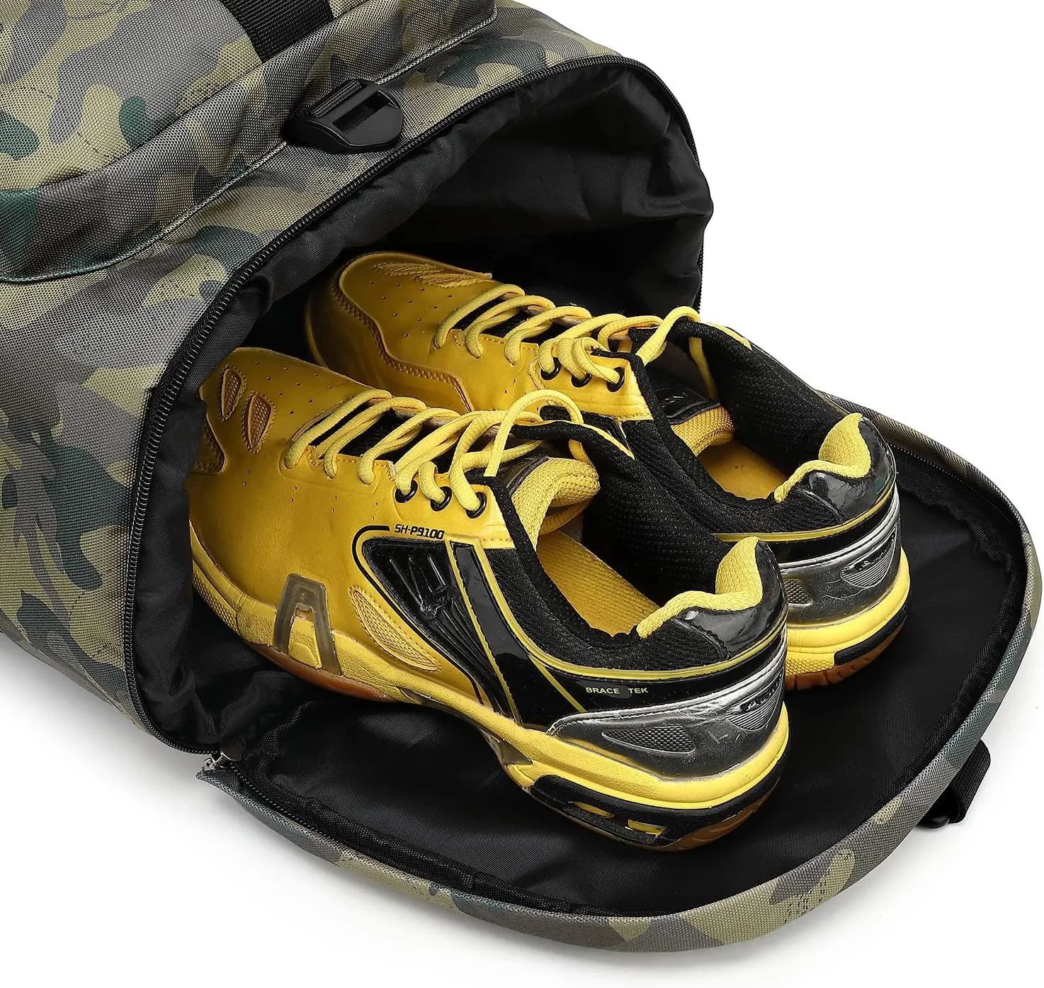 Gym Duffle Bag Backpack 4-Way Waterproof with Shoes Compartment for travel Sport Hiking laptop, Camouflage, X-Large, Duffel Backpacks