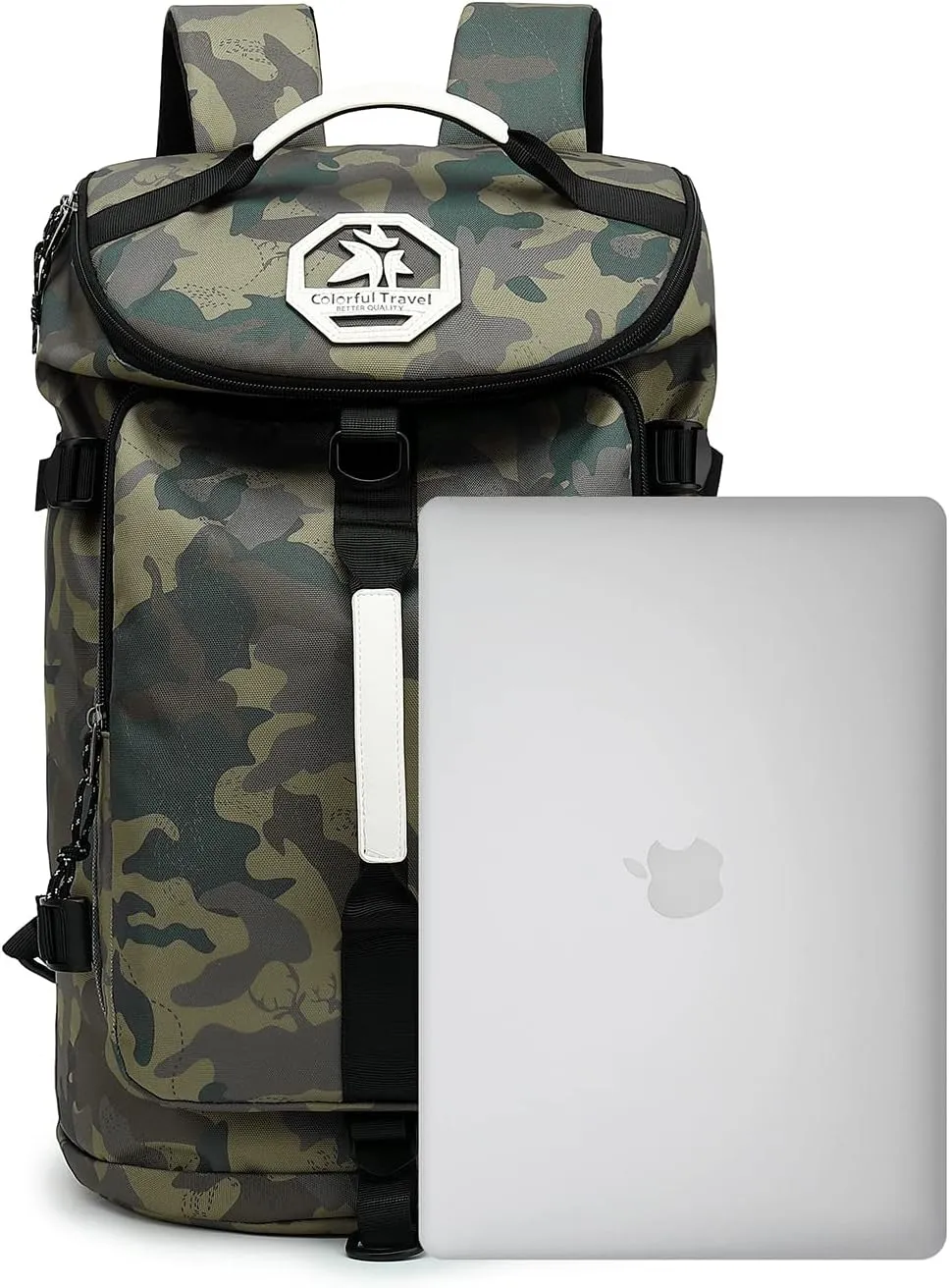 Gym Duffle Bag Backpack 4-Way Waterproof with Shoes Compartment for travel Sport Hiking laptop, Camouflage, X-Large, Duffel Backpacks