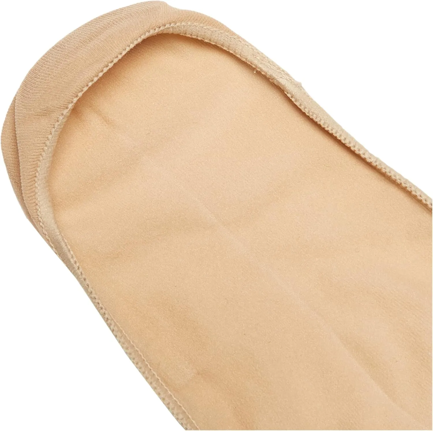 HUE Women's Low Cut Shade Match Liner Sock With Heel Gel Tab