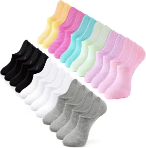 IDEGG No Show Socks Womens and Men Low Cut Ankle Short Anti-slid Athletic Running Novelty Casual Invisible Liner Socks