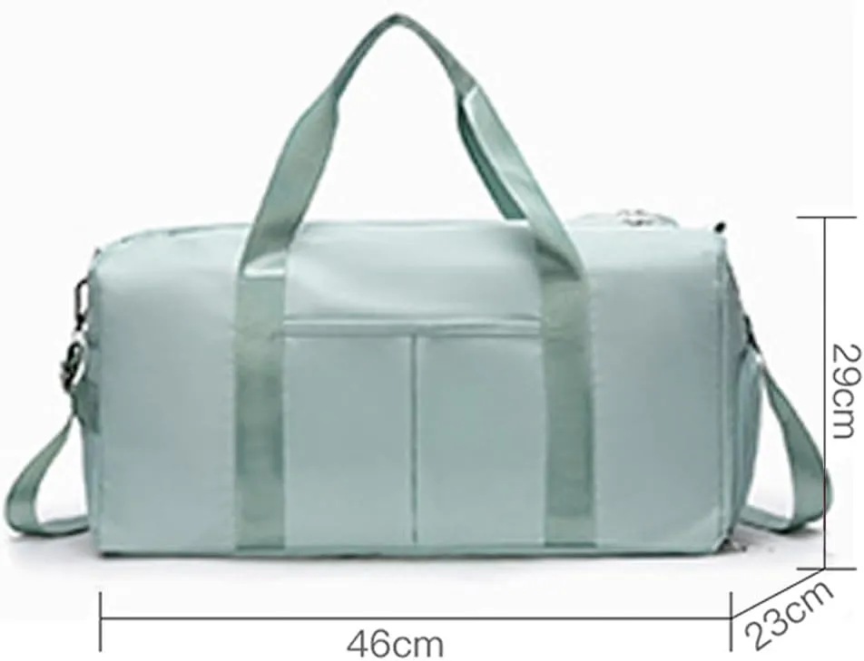 Keoferlo Sports Duffel Bags Gym Tote Bags Travel Golf Duffel Traveling Waterproof Weekend Bags with Shoes for Women Men, Blue