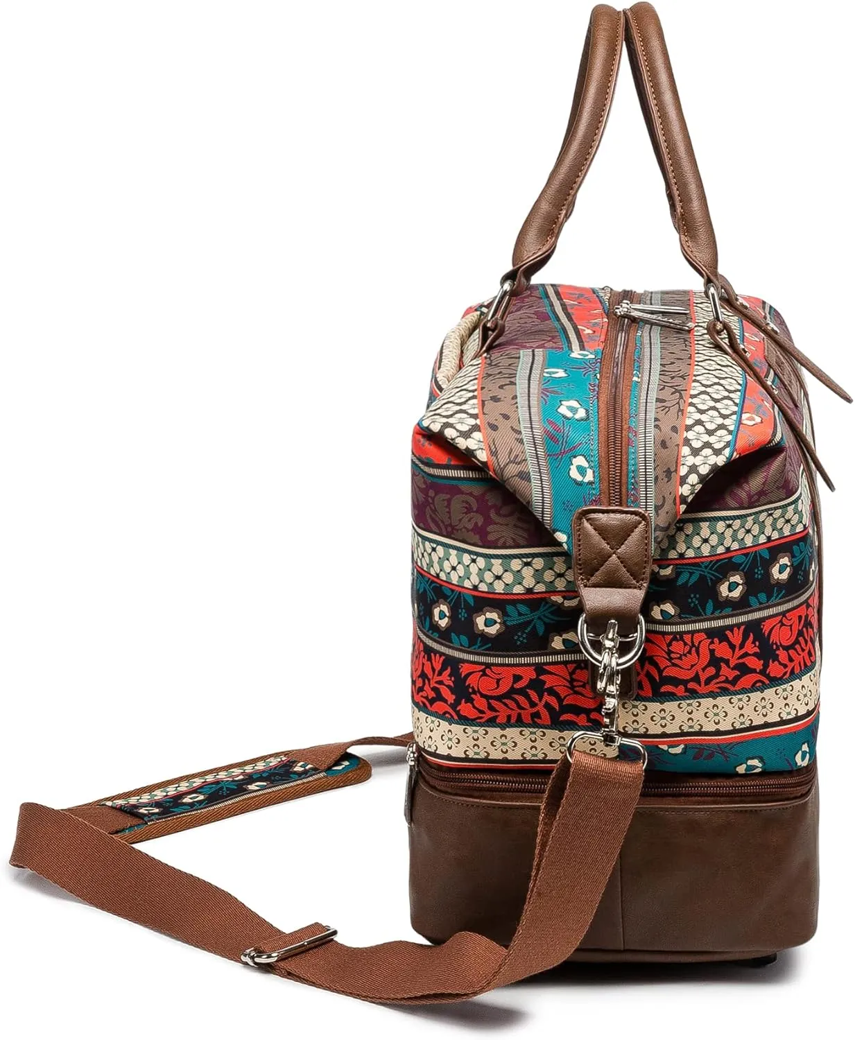 Kinmac Travel Duffel Bag,Overnight Weekender Bag Sports Gym Bag, Carry-on Tote Bag, Bohemian