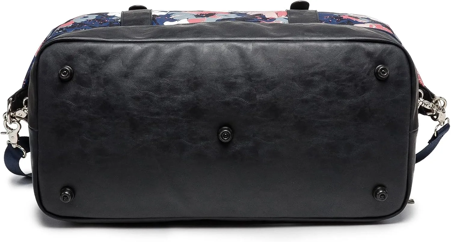 Kinmac Travel Duffel Bag,Overnight Weekender Bag Sports Gym Bag, Carry-on Tote Bag, Camellia