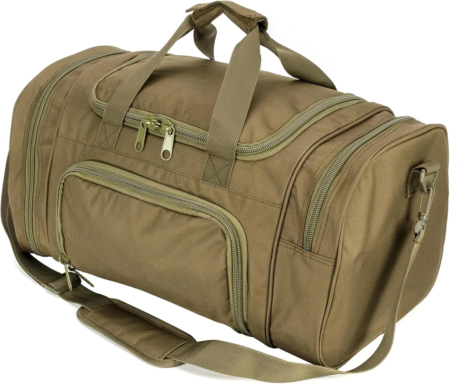 Military Tactical Outdoor Gym Bag Small Duffel Bag with Shoes Compartment for Sports Travel Camping Hunting, A-Green, Gym Bags