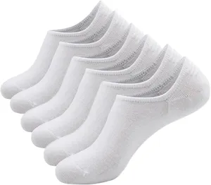 No Show Socks Men Low Cut Ankle Short Socks,Non Slip Ankle Socks Cotton Casual Invisible Boat Socks Size 5-9