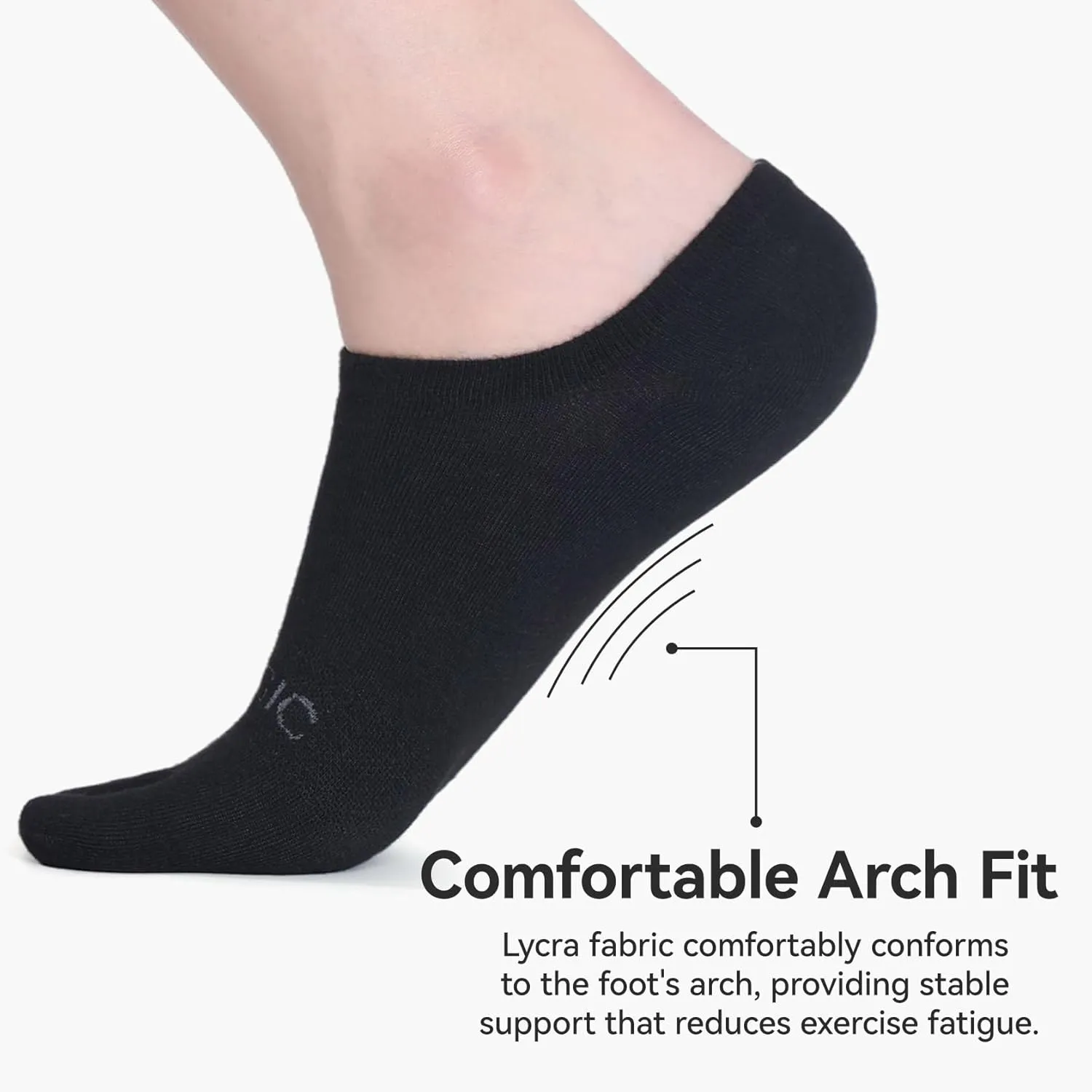 No Show Toe Socks for Men & Women, Coolmax 5-Finger Running Socks, Low Cut Athletic, Soft & Moisture-Wicking