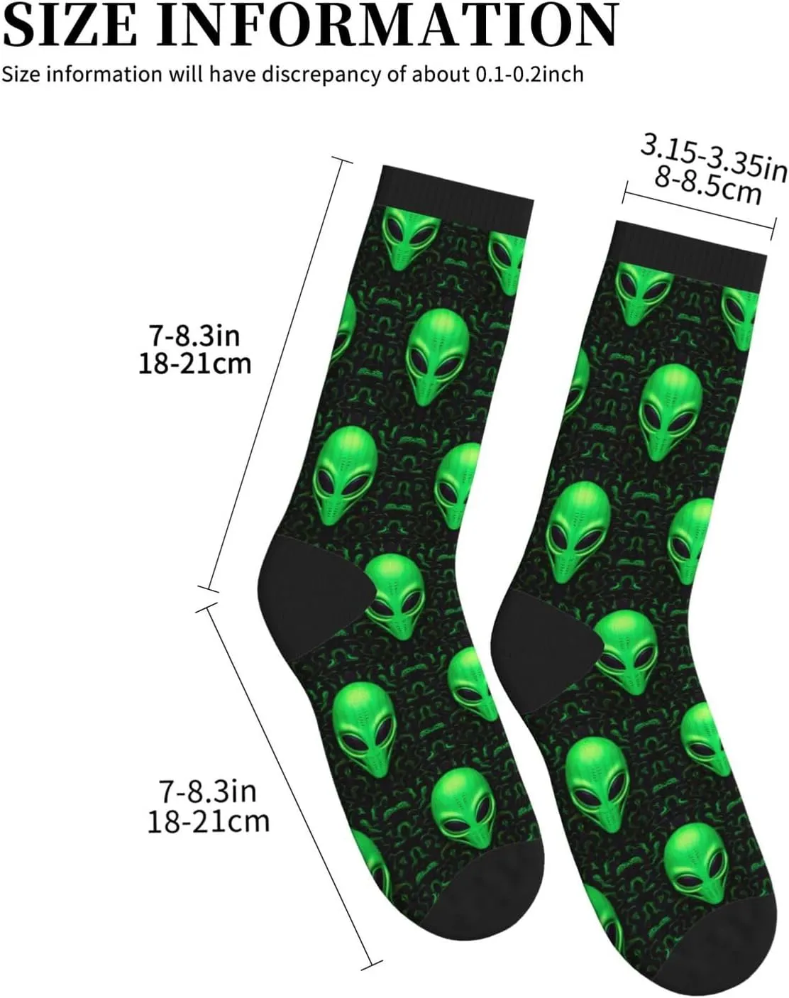 Novelty Crew Socks Crazy Dress Socks Fun Colorful Novelty Graphic Crew Tube Socks Mid-Calf Funny Socks