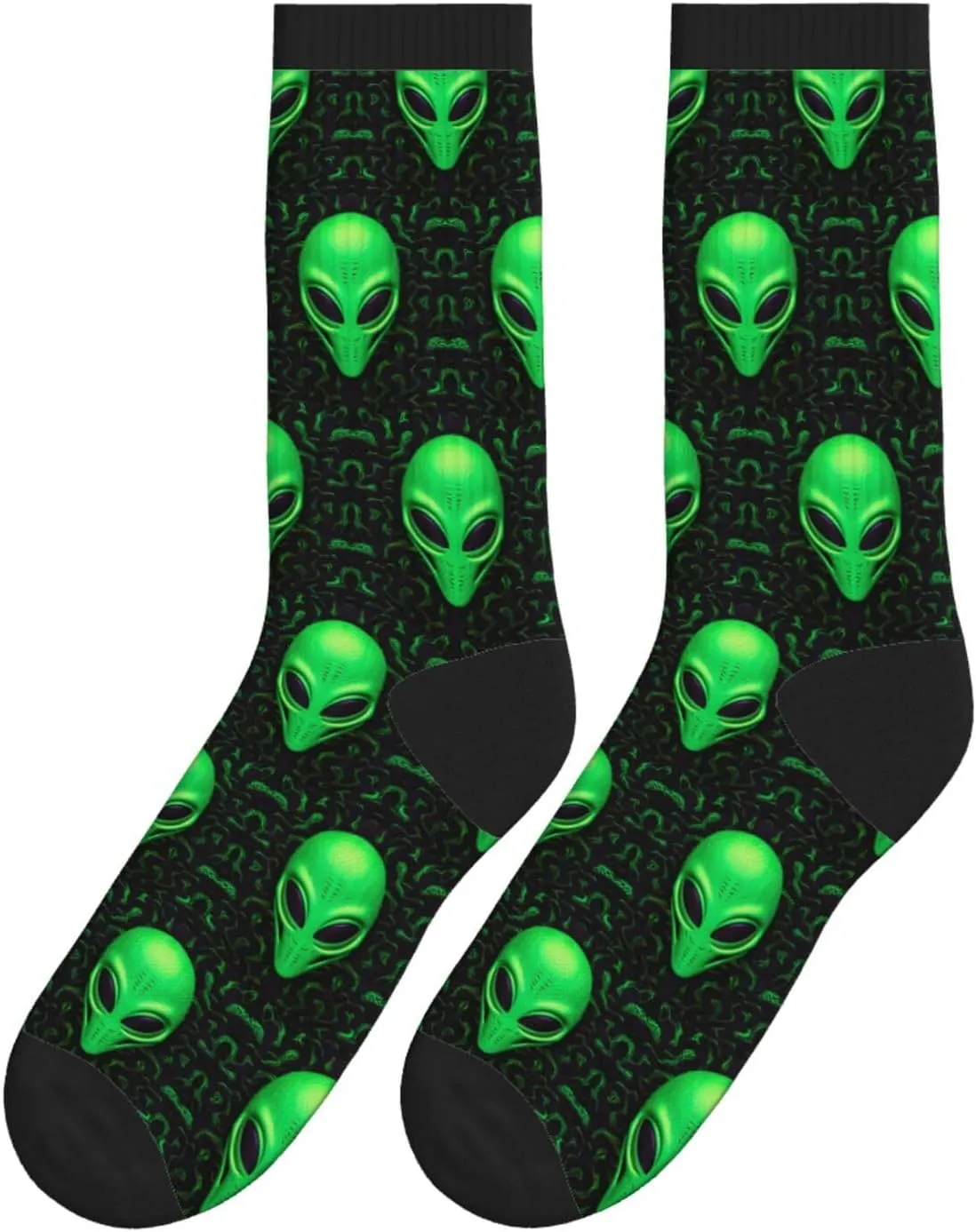 Novelty Crew Socks Crazy Dress Socks Fun Colorful Novelty Graphic Crew Tube Socks Mid-Calf Funny Socks