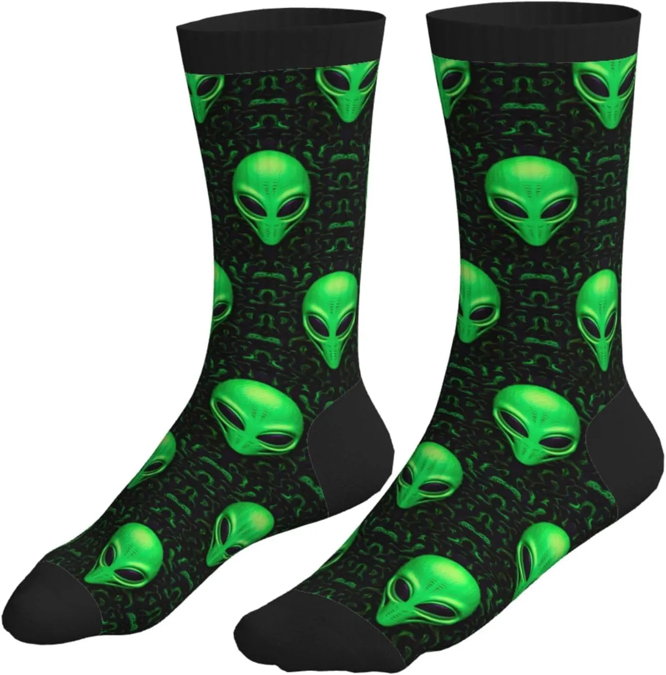 Novelty Crew Socks Crazy Dress Socks Fun Colorful Novelty Graphic Crew Tube Socks Mid-Calf Funny Socks
