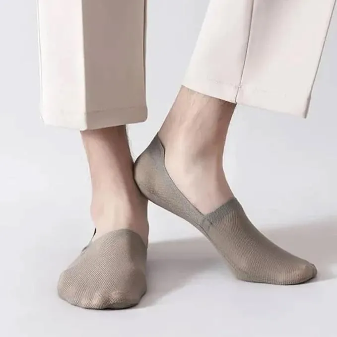 Repertoire Socks, Ultra Thin Liner Socks Non Slip Combed Cotton No Show for Women Men