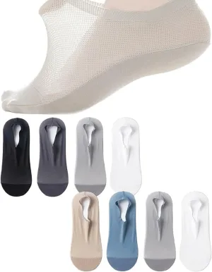 Repertoire Socks, Ultra Thin Liner Socks Non Slip Combed Cotton No Show for Women Men