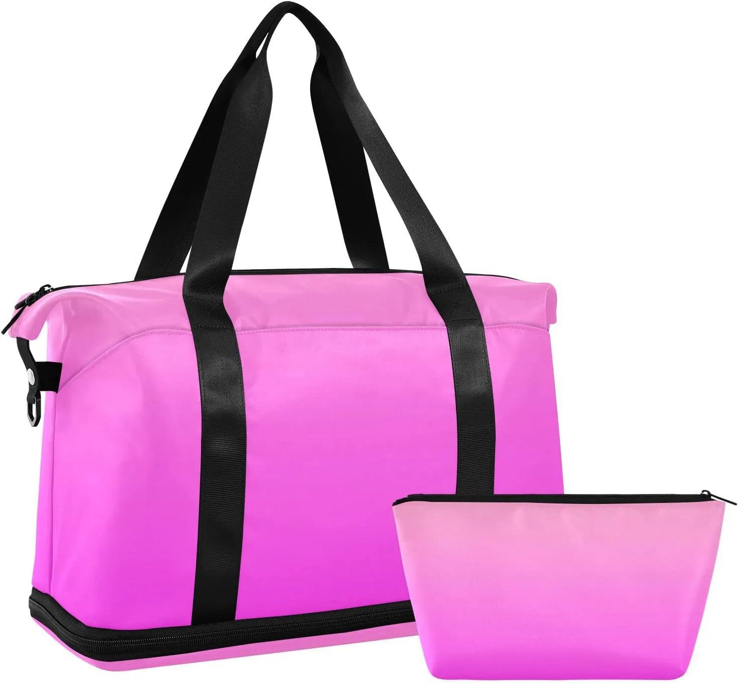 Rosy Brown Purple Weekender Bags for Women Travel Duffel Bags with Shoe Compartment Overnight Bag Carry on Sports Duffel Bag with Toiletry Bag for Travel/Business/Gift Rosy Brown Purple 02
