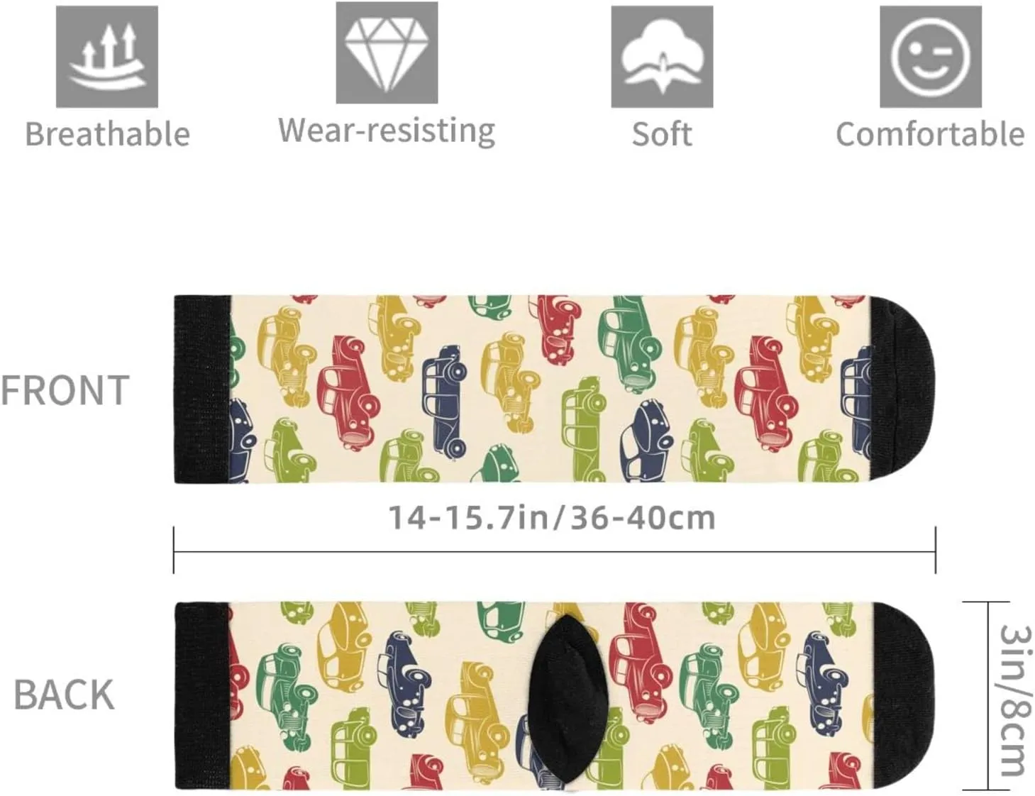 Sigouyinei Casual Funny Funky Novelty Socks For Men Women