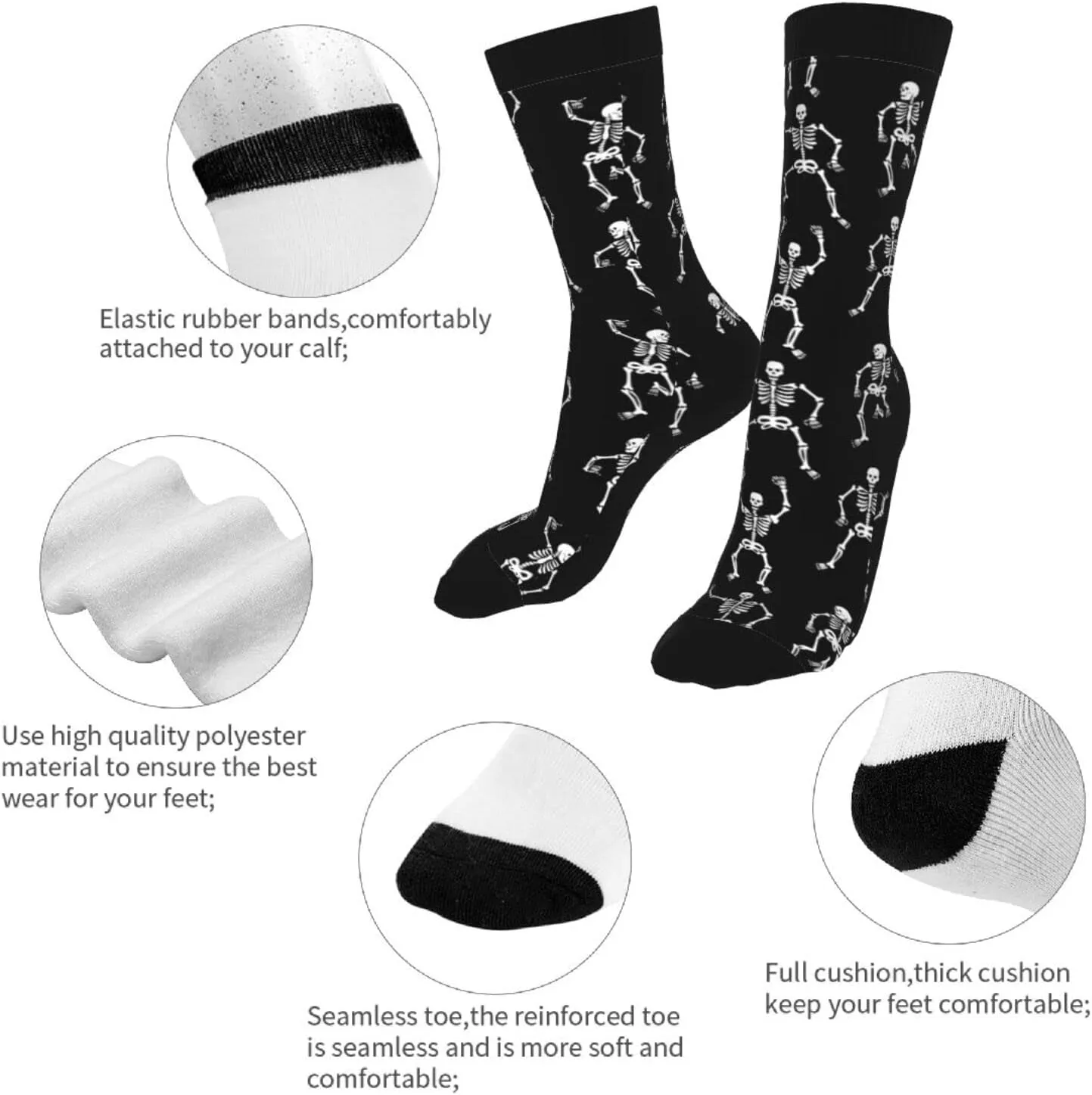Sigouyinei Casual Funny Funky Novelty Socks For Men Women