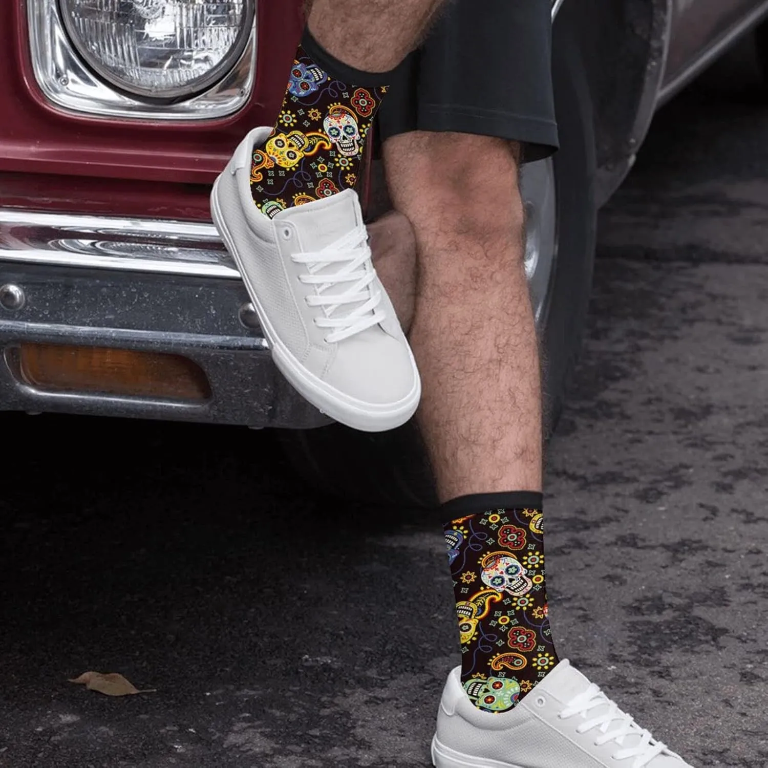 Sigouyinei Casual Funny Funky Novelty Socks For Men Women