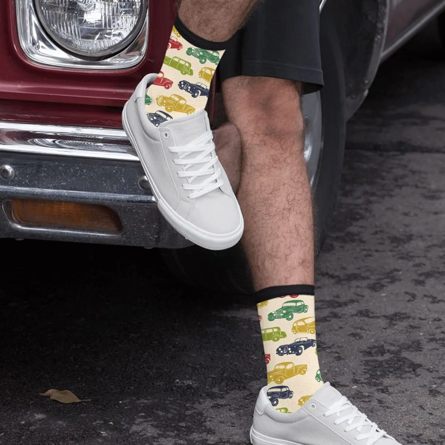 Sigouyinei Casual Funny Funky Novelty Socks For Men Women