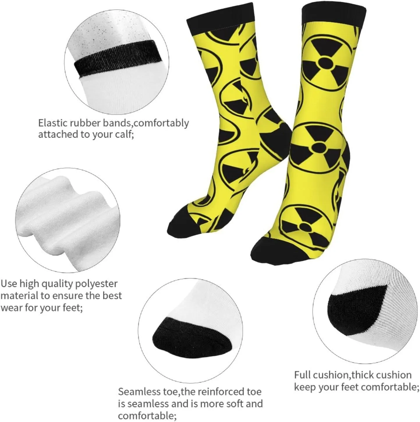 Sigouyinei Men'S Women'S Sports Fun Fancy Novelty Socks