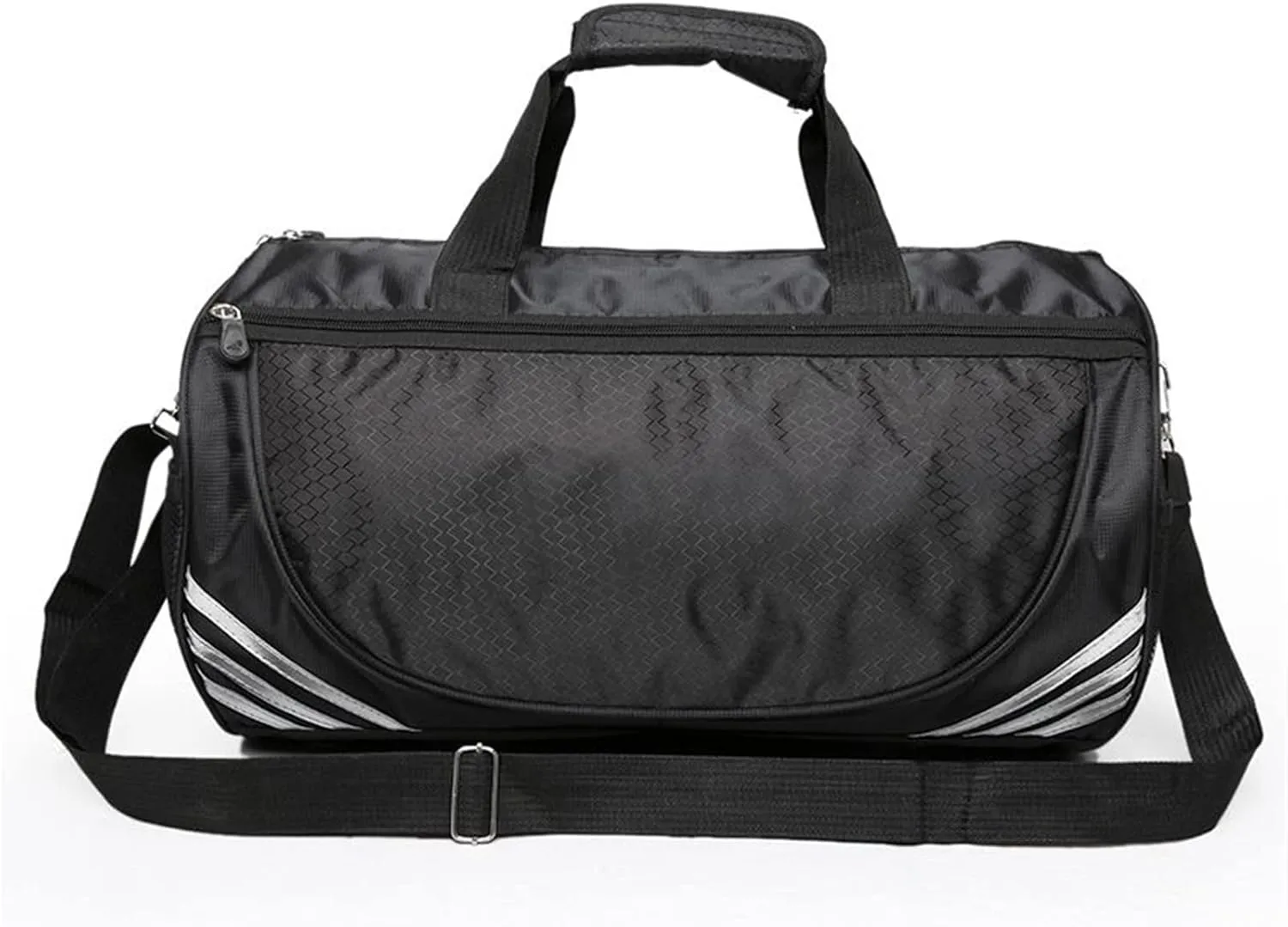Sports Duffel Bags Waterproof Gym Bag Fitness Training Sports Bag Portable Shoulder Travel Bag Independent Shoes Storage Basketball Bag(Grey)