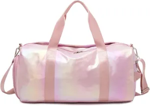 Sports Gym Bag for Women or Men Travel Duffel Bag with Wet Pocket and Shoes Compartment for Training Swim Yoga