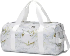 Sports Gym Bag for Women or Men Travel Duffel Bag with Wet Pocket and Shoes Compartment for Training Swim Yoga