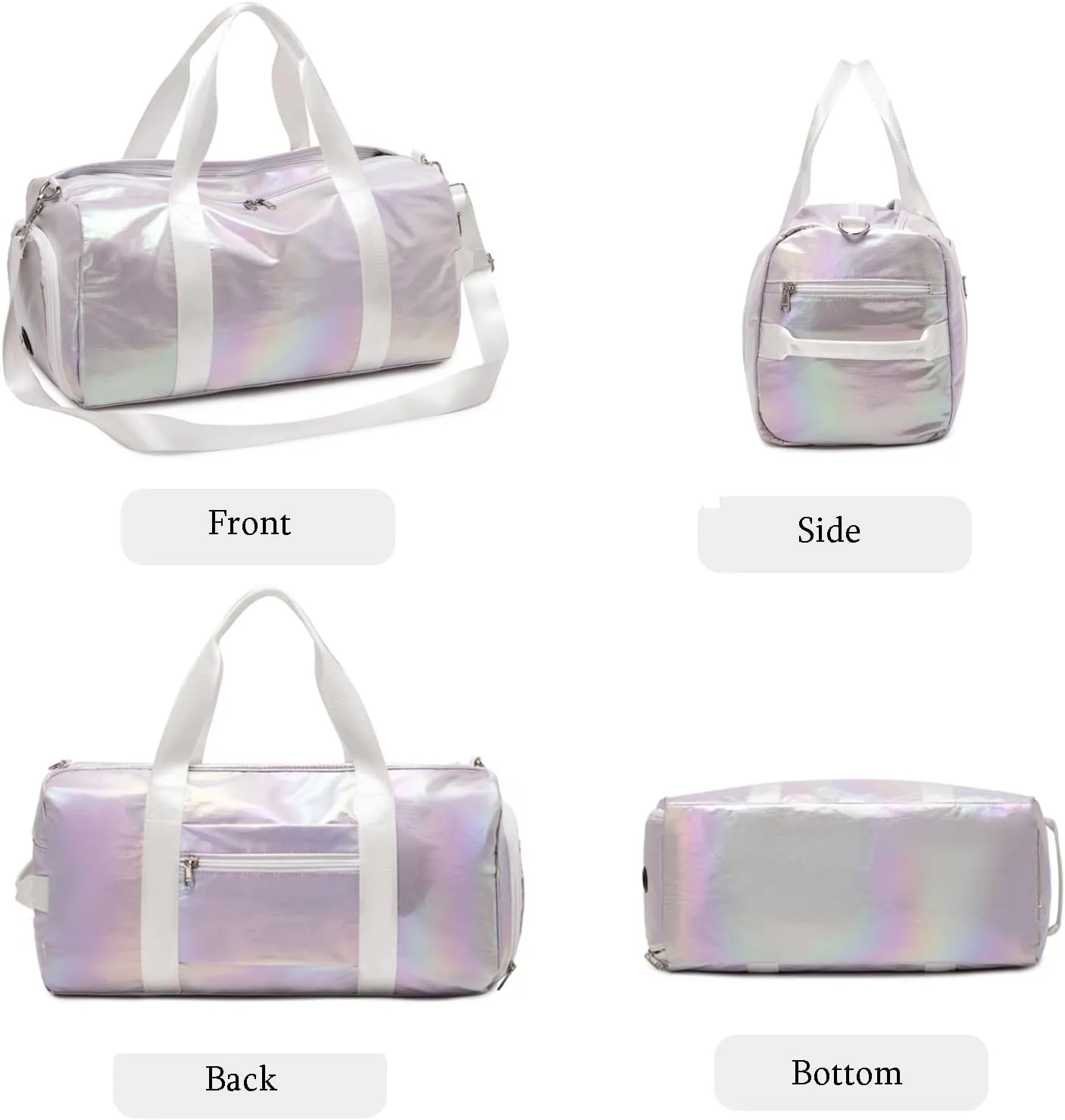 Sports Gym Bag for Women or Men Travel Duffel Bag with Wet Pocket and Shoes Compartment for Training Swim Yoga