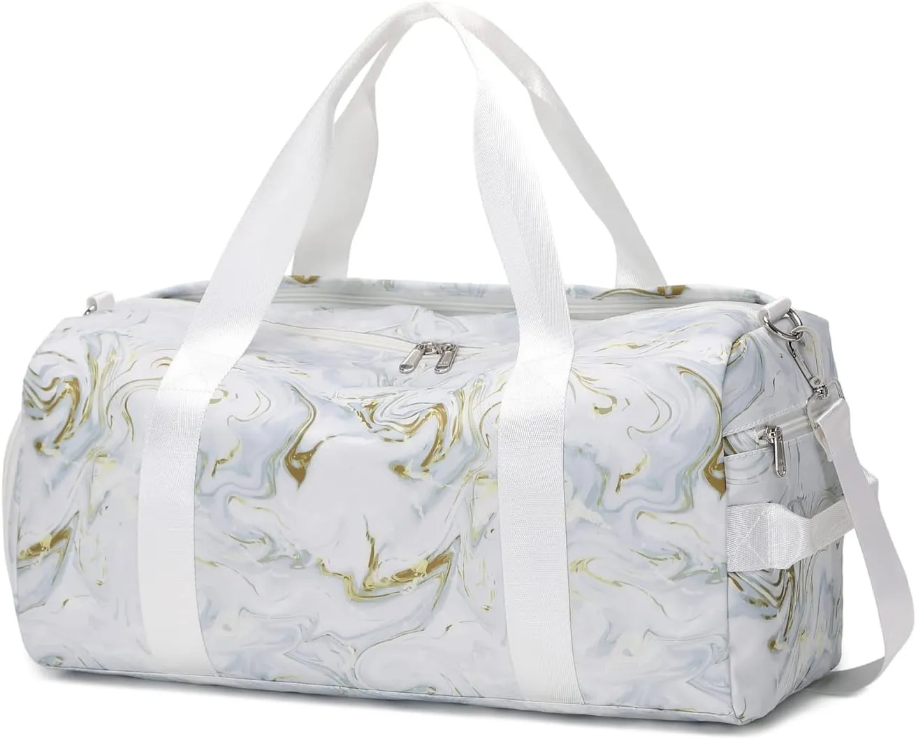 Sports Gym Bag for Women or Men Travel Duffel Bag with Wet Pocket and Shoes Compartment for Training Swim Yoga