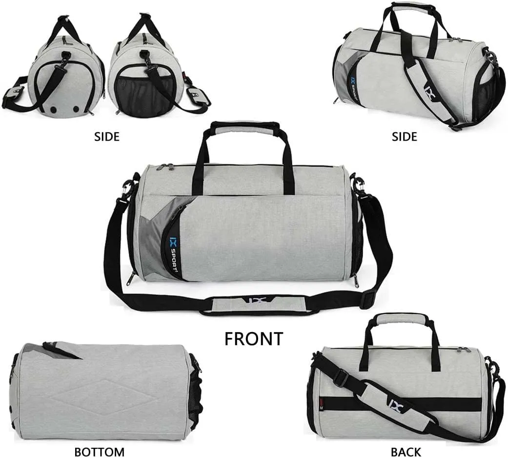Sports Gym Bag with Wet Pocket & Shoes Compartment,Travel Duffel Bag for Men and Women for Sports/Gyms/Weekend Getaway.