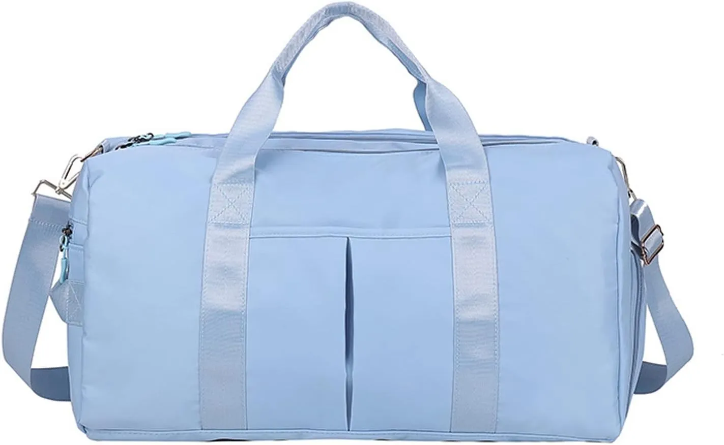 Sports Gym Bag - Workout Duffel Bag with Dry Wet Pocket & Shoes Compartment,Large-Capacity Travel Tote Weekender Overnight Shoulder Bags for Women and Men (Color : Light Blue)