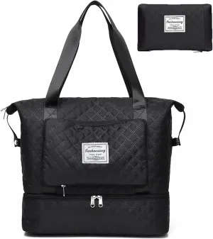 Travel Duffel Bag Foldable Weekender Bags for Women Men Traval Bag with Shoes Compartment Sport Gym Bag Weekender Overnight Bag