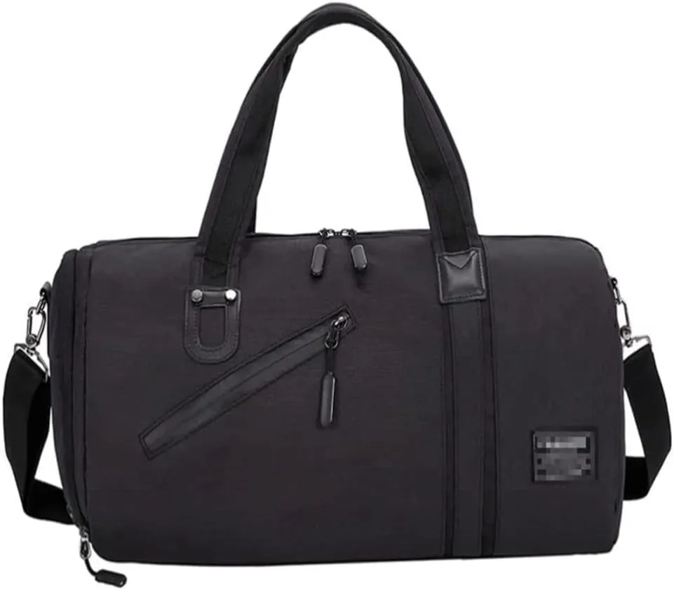 Travel Duffel Bag Waterproof Travel Duffel Bag with Shoes Compartment and Wet Pocket Shoulder Weekender Overnight Bag for Women and Men