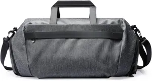 Travel Duffel Bag with Shoes Compartment, Sports Gym Bag Tote Bag for Men Women, Shoulder Weekender Overnight Bag (Gray : Gray)