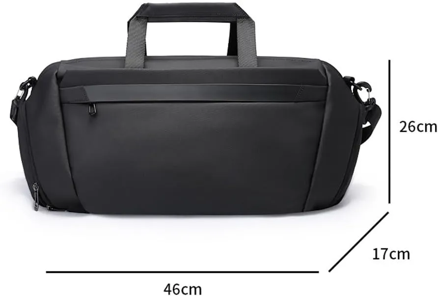 Travel Duffel Bag with Shoes Compartment, Sports Gym Bag Tote Bag for Men Women, Shoulder Weekender Overnight Bag (Gray : Gray)