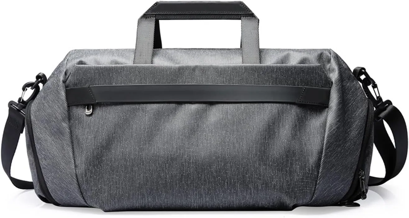 Travel Duffel Bag with Shoes Compartment, Sports Gym Bag Tote Bag for Men Women, Shoulder Weekender Overnight Bag (Gray : Gray)
