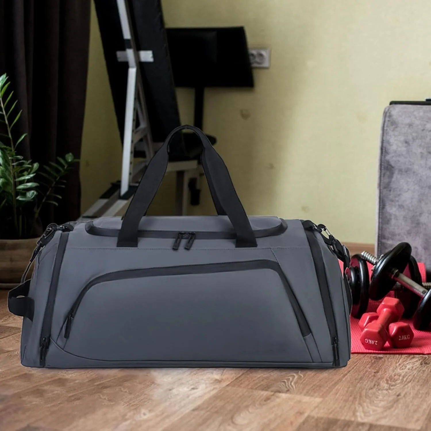 Travel Duffle Bag Bag Sports Gym Bag Travel Bag Gym Duffel Bag with Shoes Compartment Carry on Overnight Bag for Fitness
