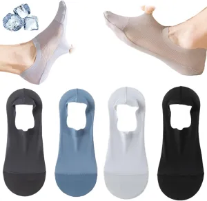 Ultra Thin Liner Non Slip No Show Socks, Men and Women Mesh Soft Lightweight Breathable Cotton Invisible Socks
